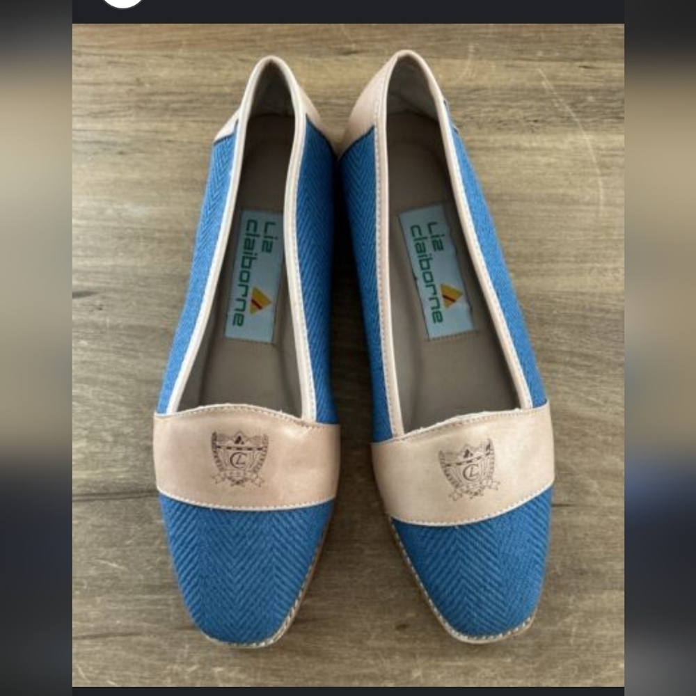 Rare Vintage 80s Denim Loght Brown Liz Claiborne Loafers